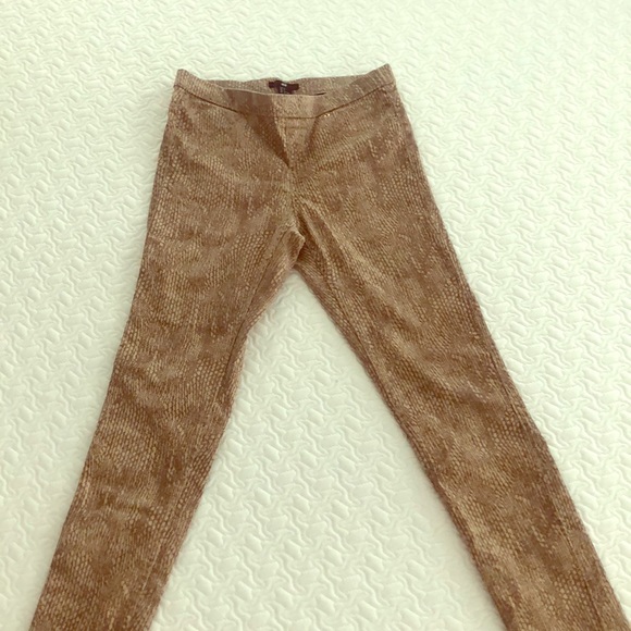 Snakeskin pattern tan and brown jeggings - new - Picture 1 of 6